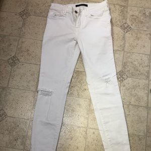 Jbrand white skinny jeans